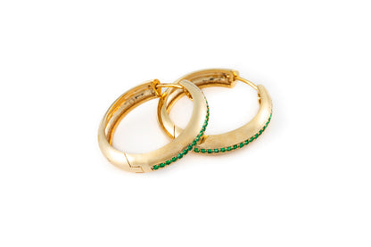 Emerald Hoops